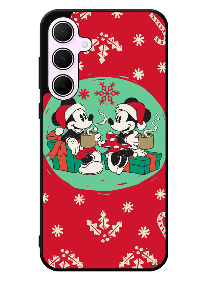 mickey and minnie christmas Samsung Galaxy A35 5G Case