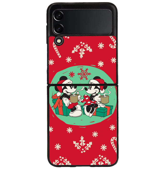 mickey and minnie christmas Samsung Galaxy Z Flip 4 5G 2022 Case