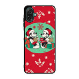 mickey and minnie christmas Samsung Galaxy A07 Case
