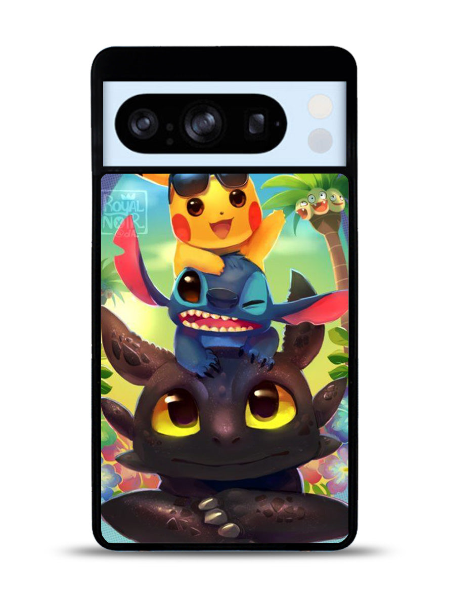 toothless and pikachu Google Pixel 8 Pro Case QC1723