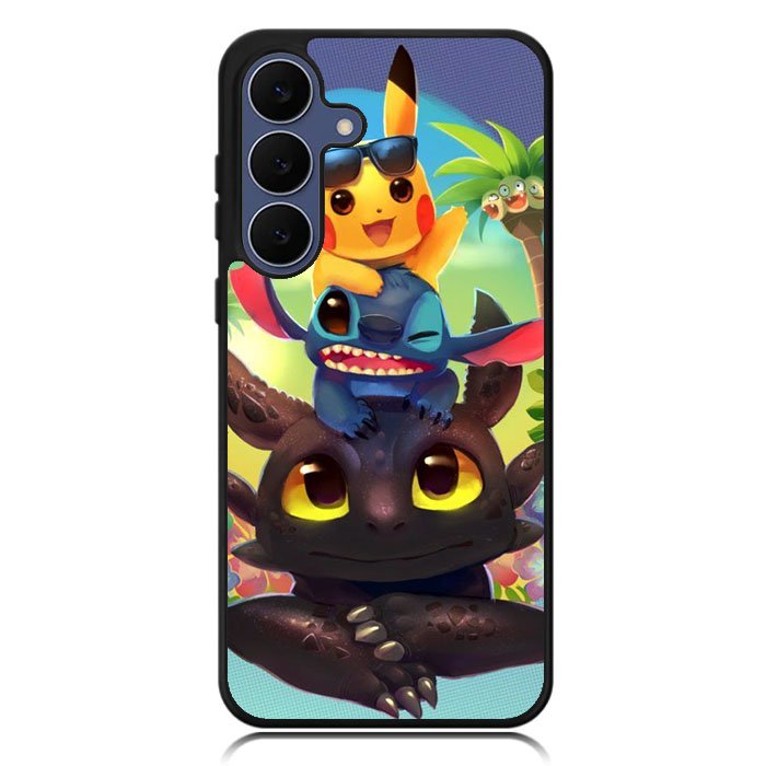 toothless and pikachu Samsung Galaxy S25 FE Case OV1723