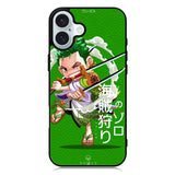 zoro one piece iPhone 16 Case QC7340