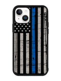 Blue Line Flag iPhone 14 Plus Case QC7287