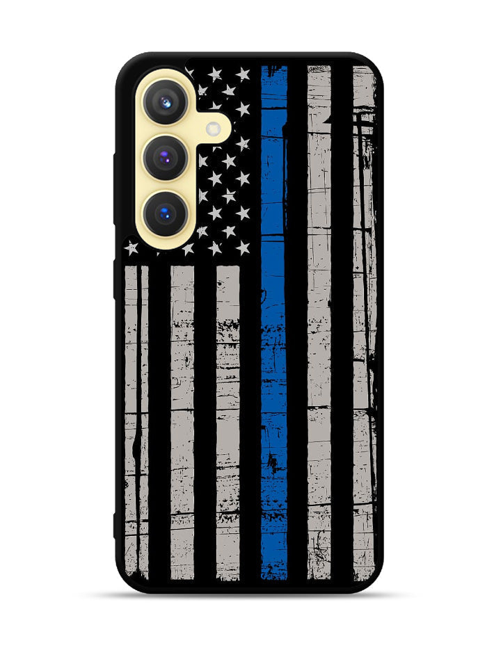 Blue Line Flag Samsung Galaxy S25 5G Case OV7287
