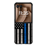 Blue Line Flag Motorola Moto RAZR Plus 2025 Case OV7287