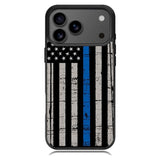 Blue Line Flag iPhone 17 Pro Case RC7287
