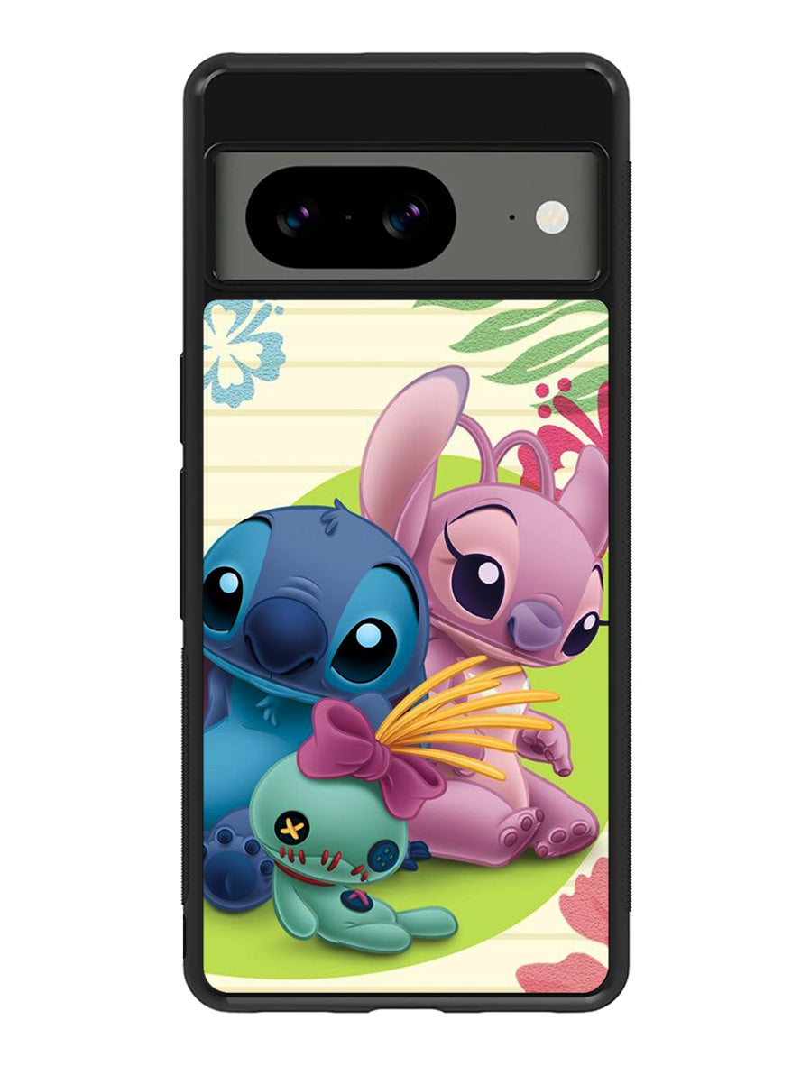 stitch and angel WALLPAPER Google Pixel 8A Case QC2337