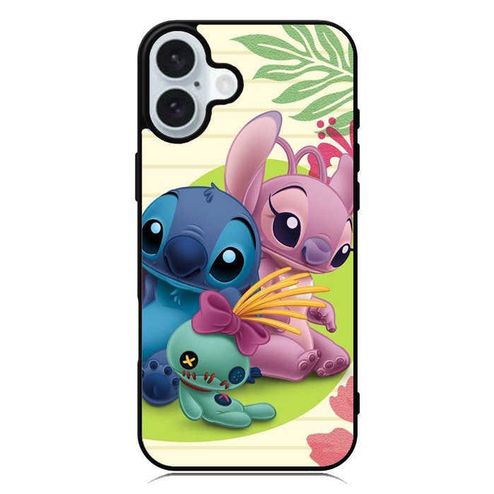 stitch and angel WALLPAPER iPhone 16 Plus Case QC2337