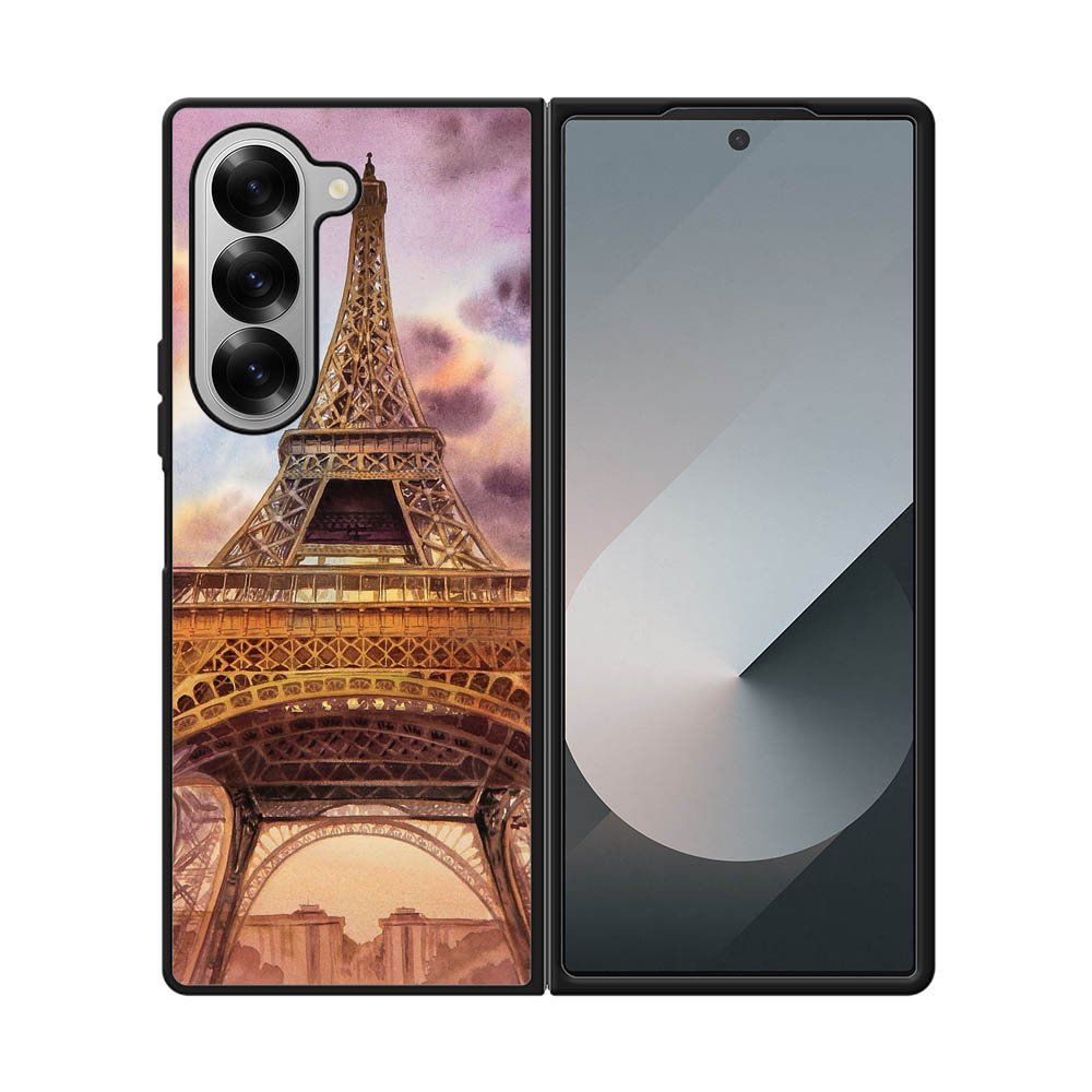Eiffel Painting of Paris Samsung Galaxy Z Fold 7 5G Case OV1767