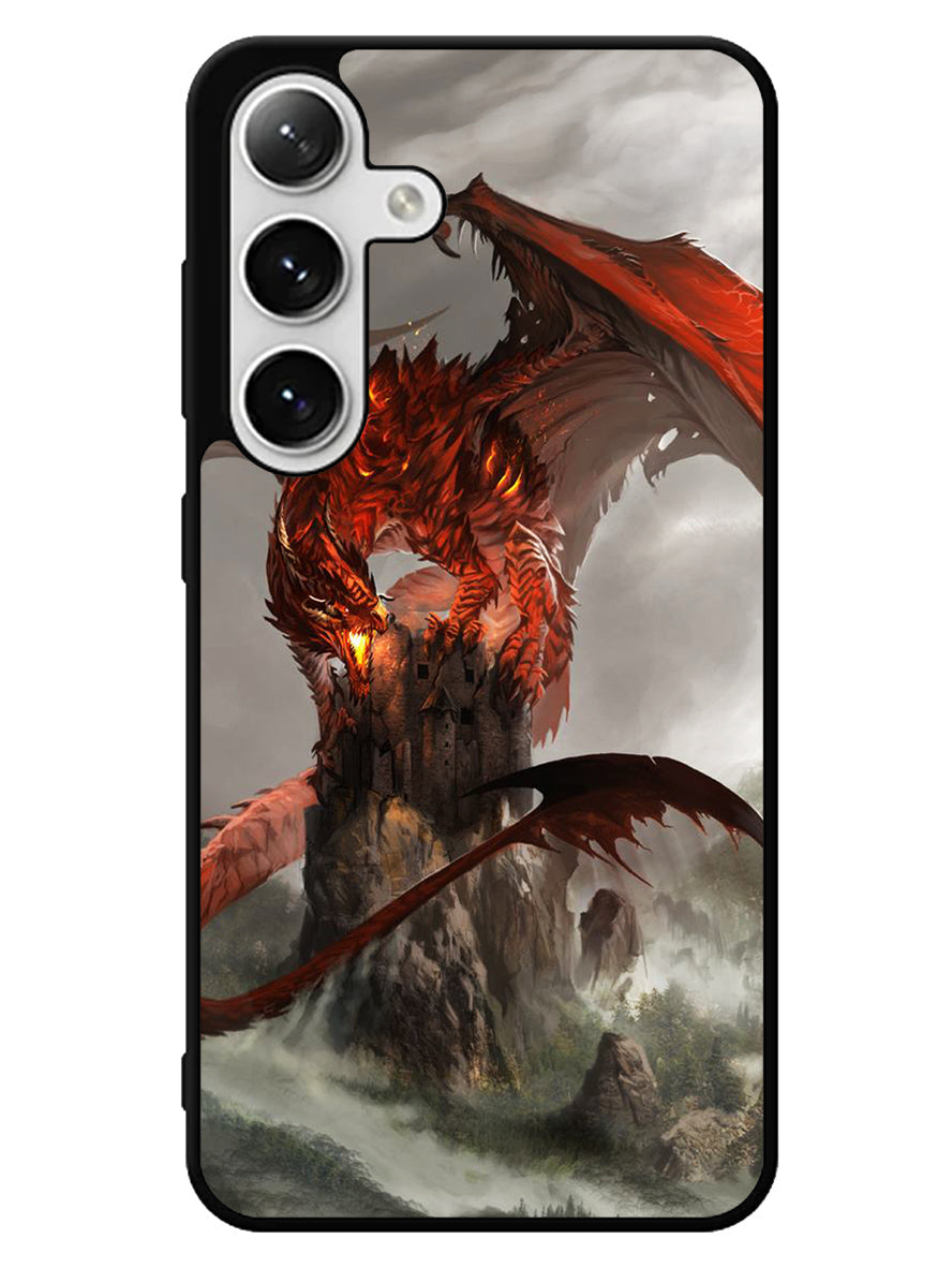 Red Dragon Wallpaper Samsung Galaxy S24 5G Case