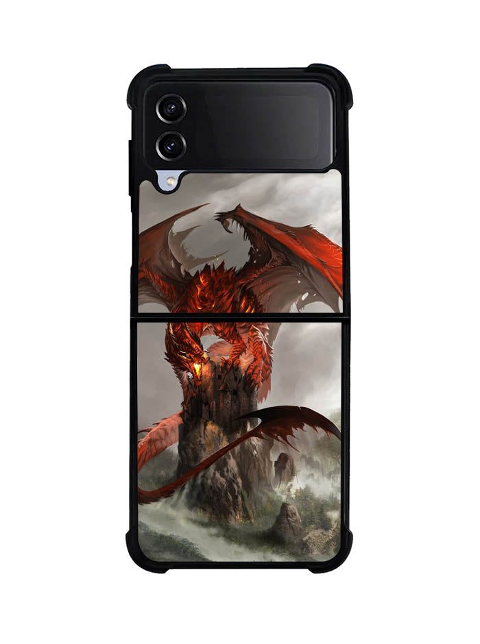 Red Dragon Wallpaper Samsung Galaxy Z Flip 4 5G 2022 Case