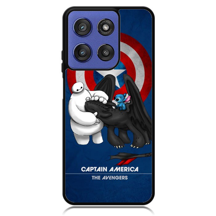 Stitch Baymax Toothless CAPTAIN AMERICA Motorola Moto G Stylus 5G 2025 Case OV2340