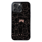 Cat Black Pink FORL0065 iPhone 15 Pro Max Case