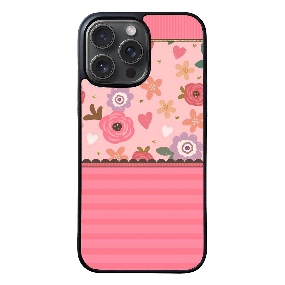 Pink Flowers FRL0274 iPhone 15 Pro Max Case