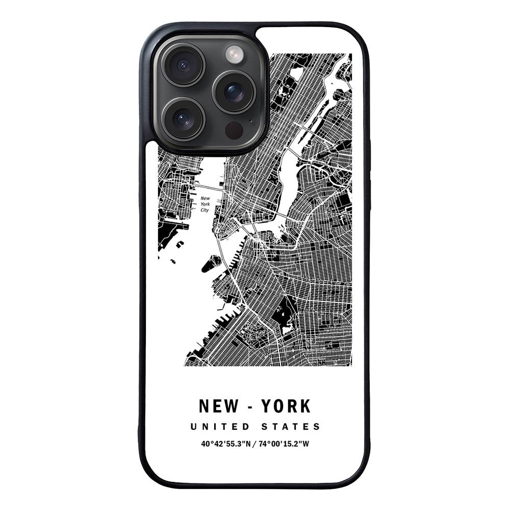 Custom New York City Map FRL0341 iPhone 15 Pro Max Case