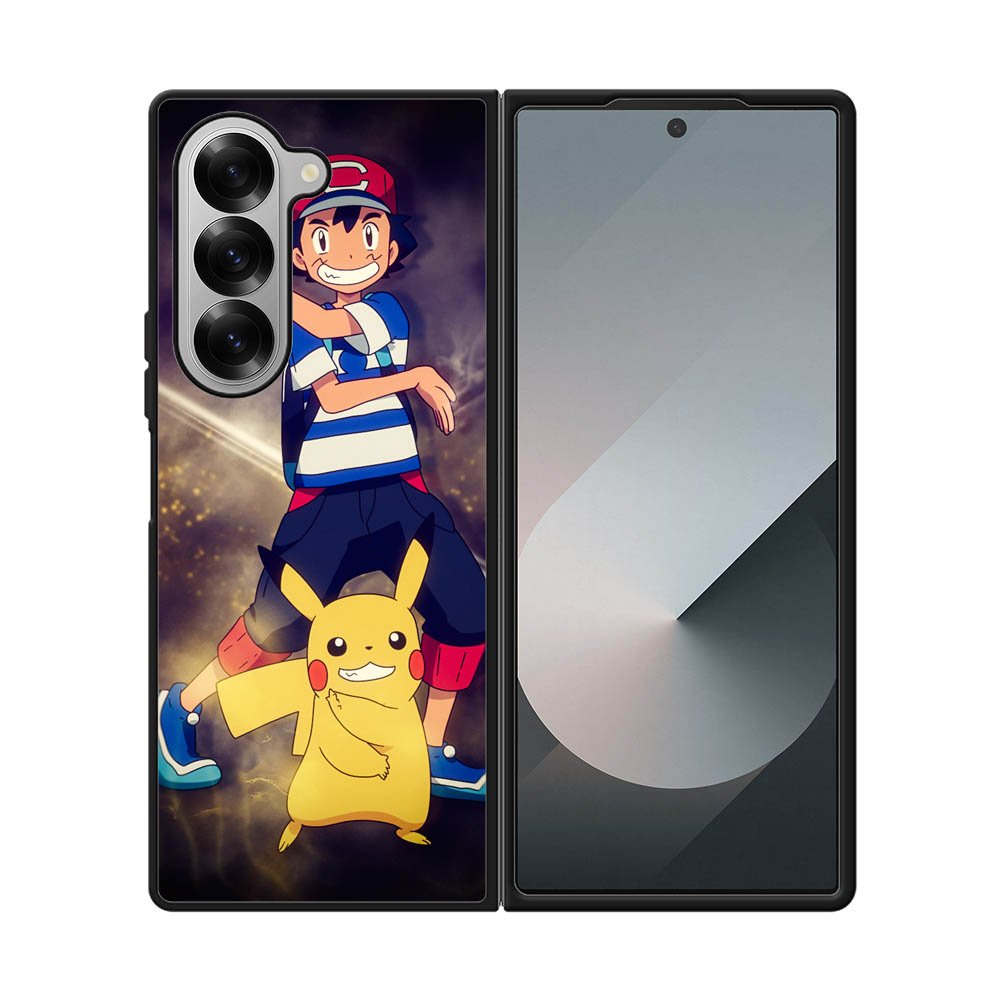 Pokemon Ash And Pikachu Samsung Galaxy Z Fold 7 5G Case OV9391