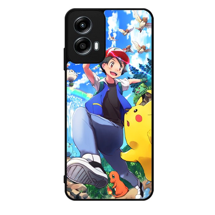 Pokemon Ash And Pikachu Motorola Moto G Play 2024 Case OV9392
