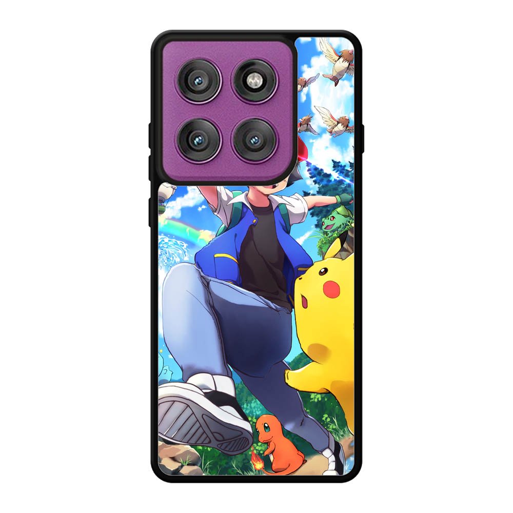 Pokemon Ash And Pikachu Motorola Moto Edge 60 Pro Case QC9392