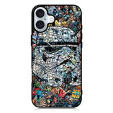 Pattern Darth Vader Star Wars iPhone 16 Plus Case QC7977