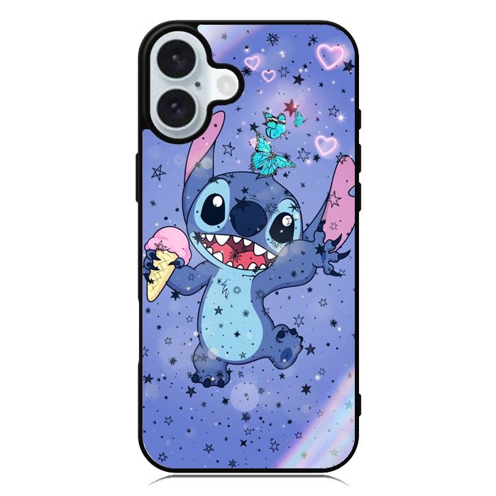 Stitch Butterfly iPhone 16 Case QC9238