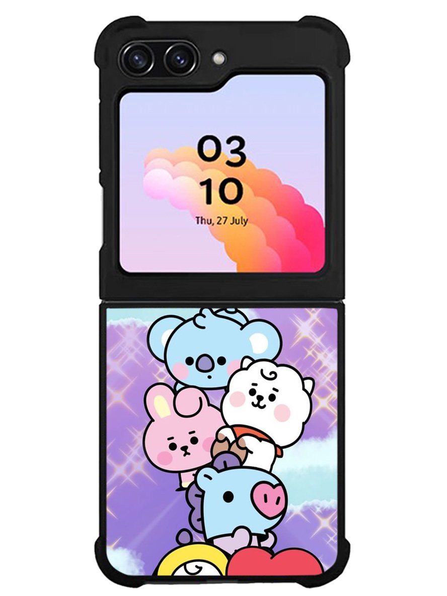 Happy BT21 Samsung Galaxy Z Flip 5 5G 2023 Case OV9311