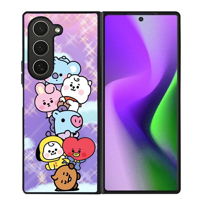 Happy BT21 Samsung Galaxy Z Fold 6 5G 2024 Case OV9311