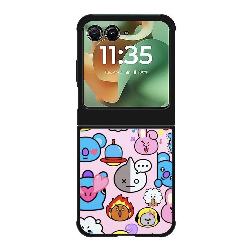 Pattern BT21 Cute Motorola Moto RAZR 2025 Case OV9288