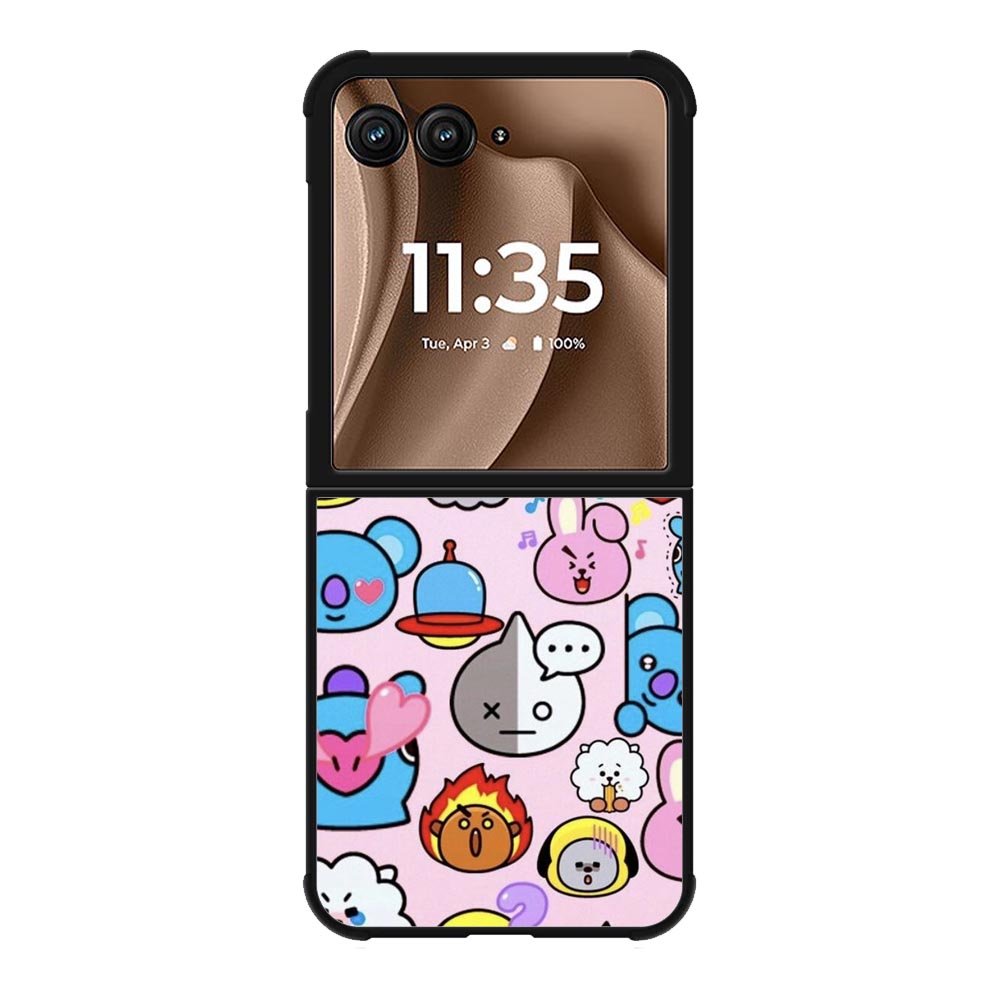 Pattern BT21 Cute Motorola Moto RAZR Plus 2025 Case OV9288