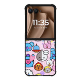 Pattern BT21 Cute Motorola Moto RAZR Plus 2025 Case OV9288