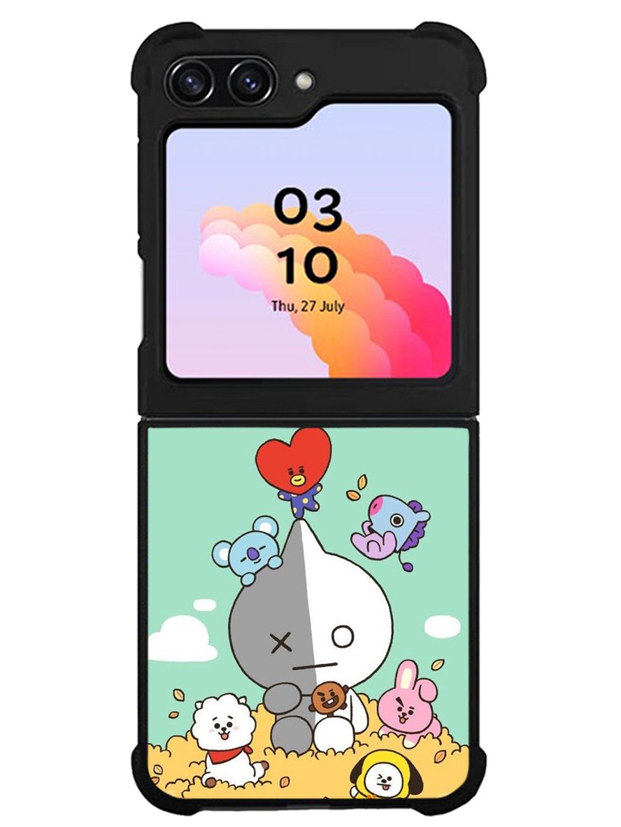 BT21 on the straw Samsung Galaxy Z Flip 5 5G 2023 Case OV9307