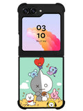 BT21 on the straw Samsung Galaxy Z Flip 5 5G 2023 Case OV9307