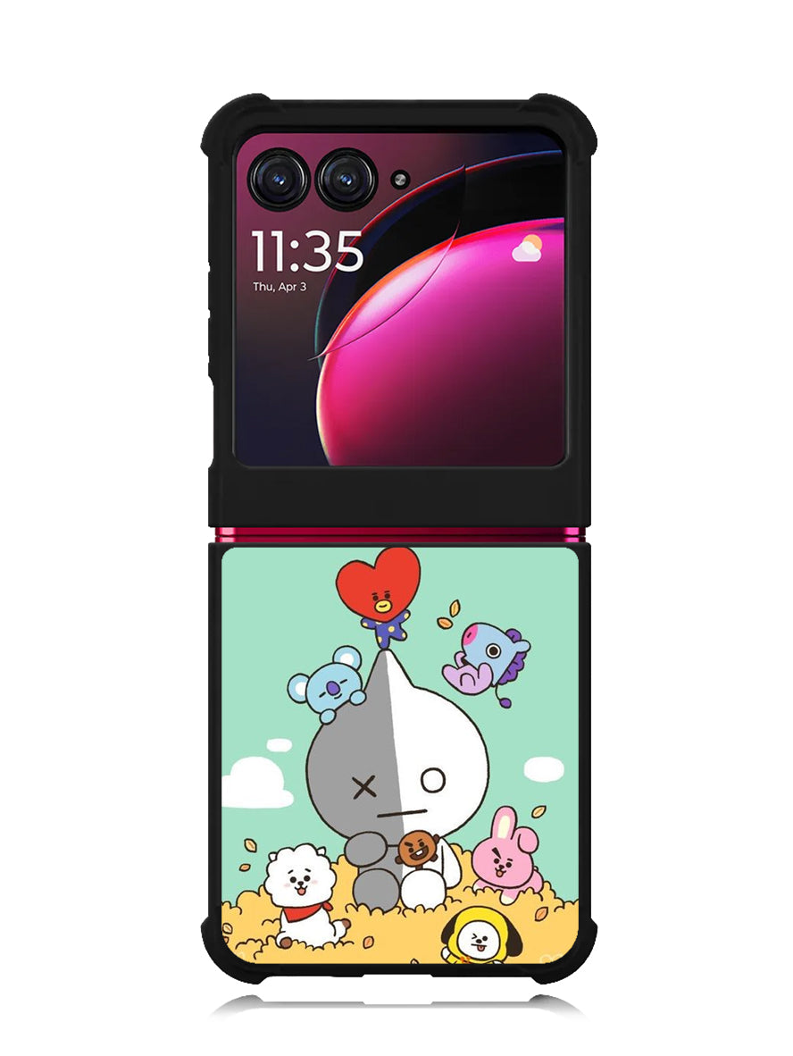 BT21 on the straw Motorola Moto Razr Plus 2023 , Moto Razr+ 2023 Case OV9307