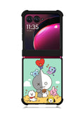 BT21 on the straw Motorola Moto Razr Plus 2023 , Moto Razr+ 2023 Case OV9307