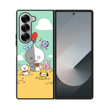 BT21 on the straw Samsung Galaxy Z Fold 7 5G Case QC9307