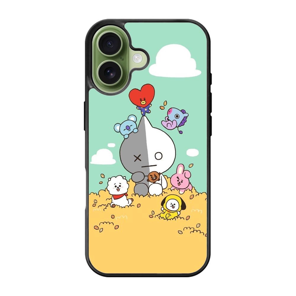 BT21 on the straw iPhone 17 Case QC9307