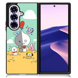 BT21 on the straw Samsung Galaxy Z Fold 7 Case OV9307
