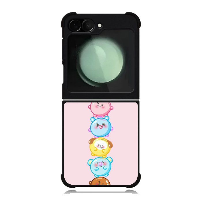 Kawaii Cute BT21 Samsung Galaxy Z Flip 6 5G 2024 Case OV9294