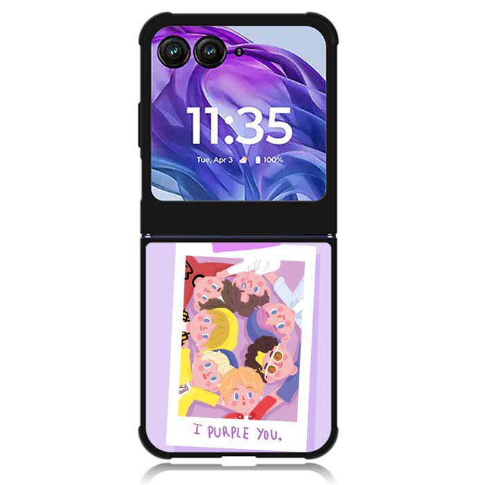 I Purple You BTS Motorola Moto Razr Plus 2024 , Moto Razr+ 2024 Case OV9296