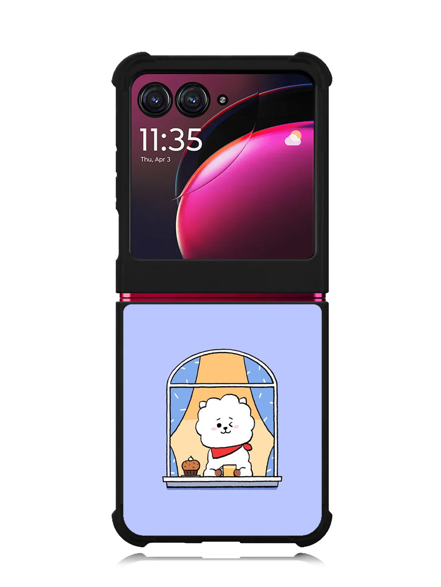 RJ BT21 Purple Motorola Moto Razr Plus 2023 , Moto Razr+ 2023 Case OV9286