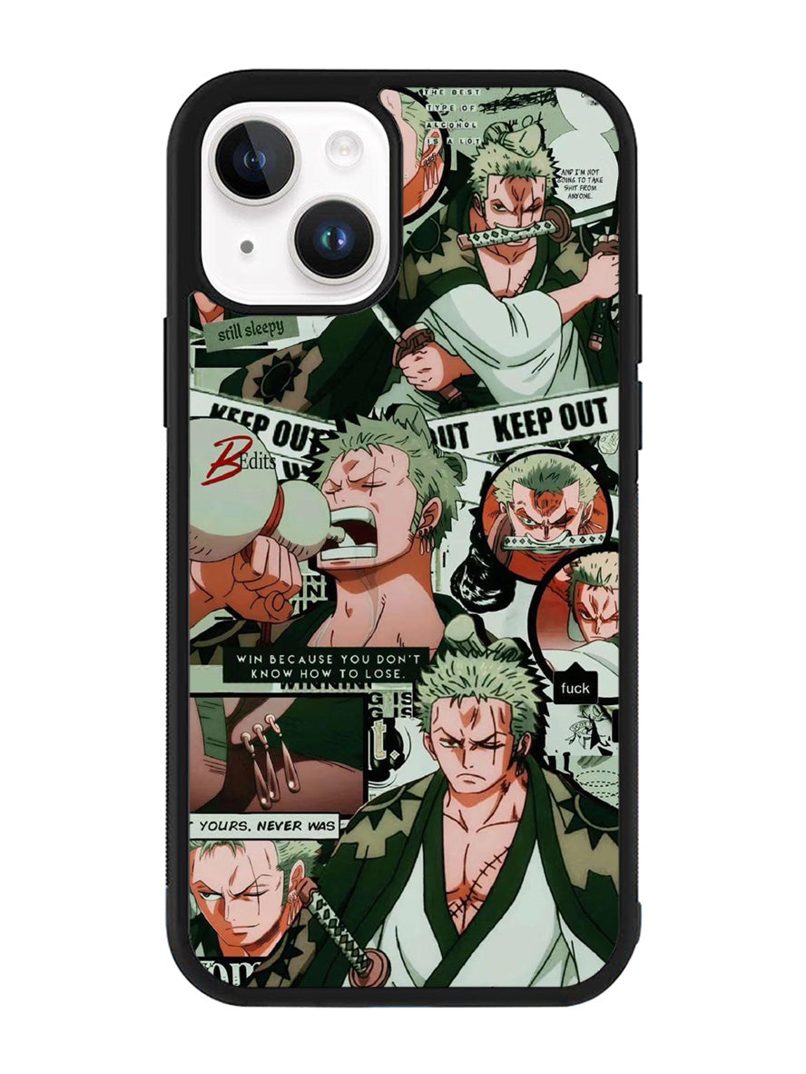 Roronoa Zoro One Piece iPhone 14 Plus Case QC9190