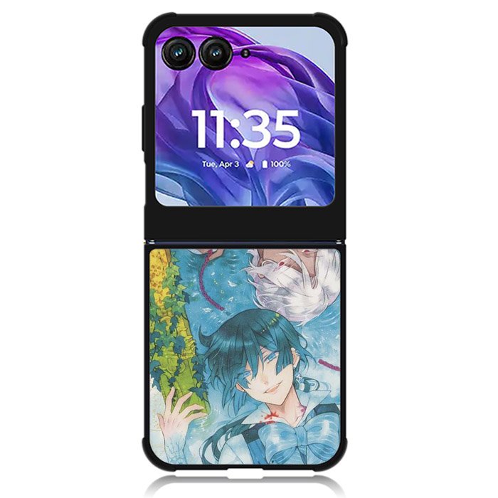 The Case Study of Vanitas Anime Motorola Moto Razr Plus 2024 , Moto Razr+ 2024 Case OV8564