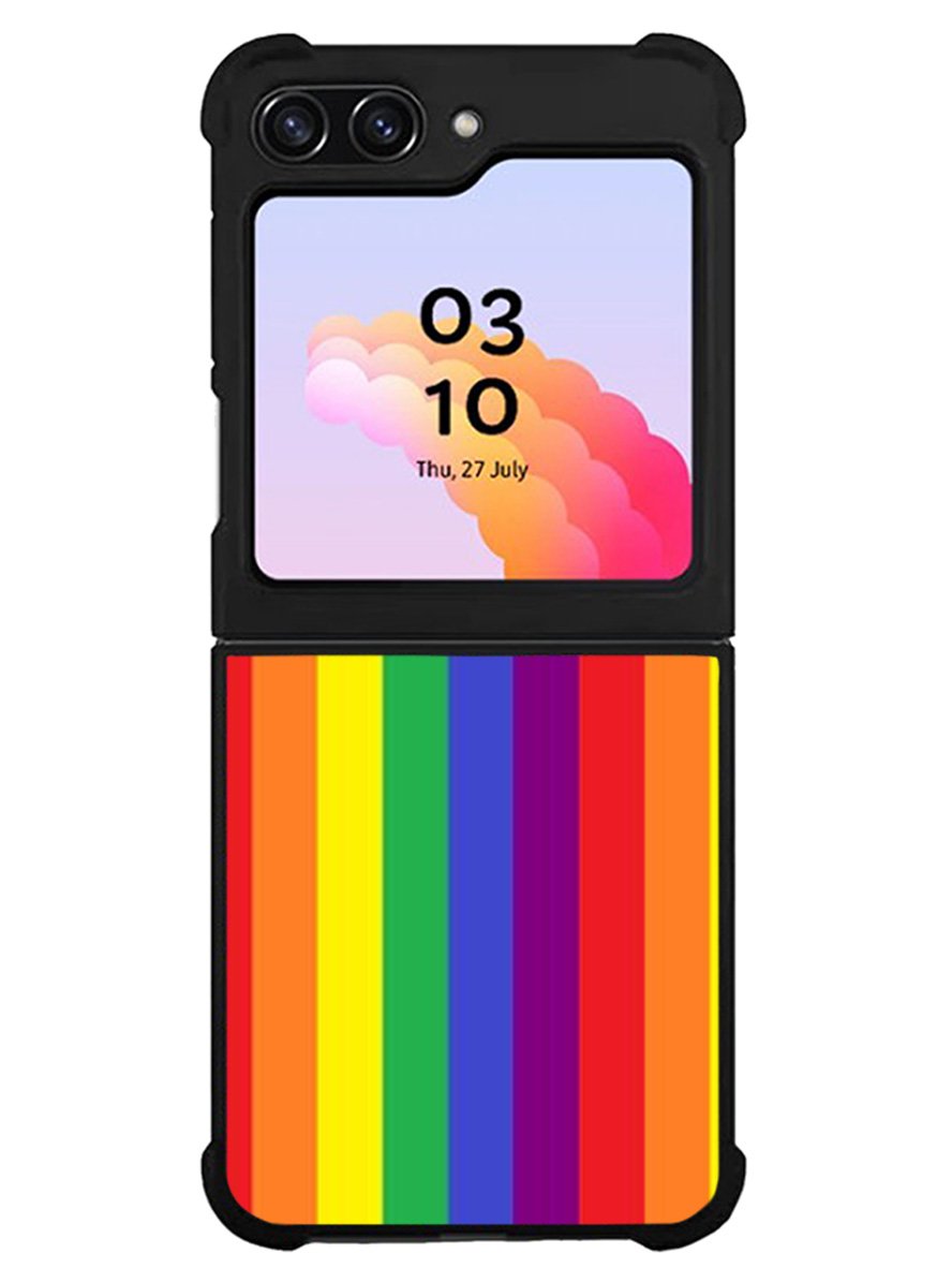 Rainbow Stripes Samsung Galaxy Z Flip 5 5G 2023 Case OV8573