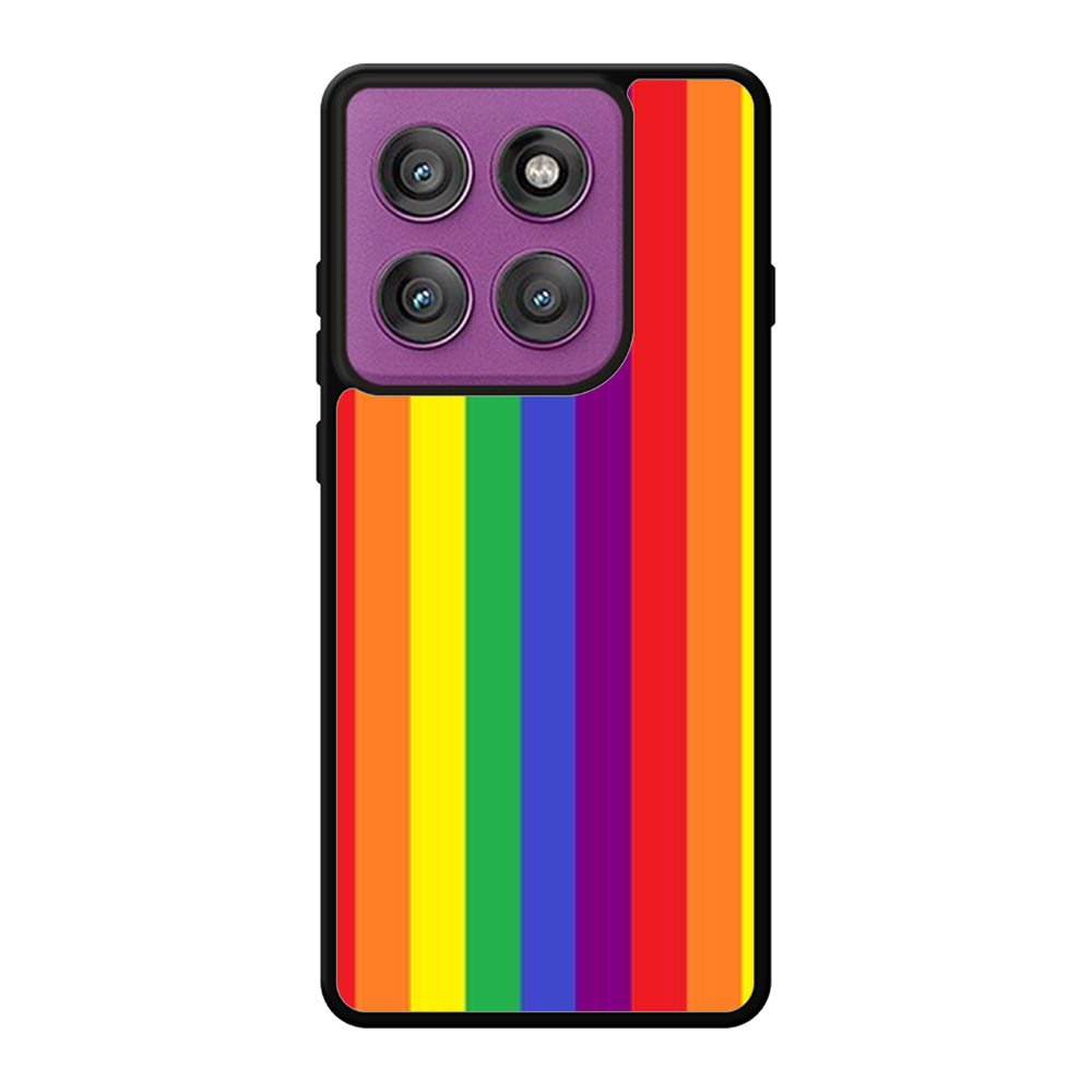 Rainbow Stripes Motorola Moto Edge 60 Pro Case OV8573
