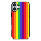 Rainbow Stripes iPhone 16 Case QC8573