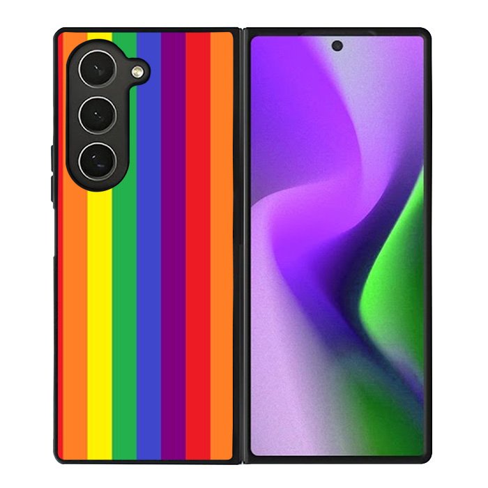 Rainbow Stripes Samsung Galaxy Z Fold 6 5G 2024 Case OV8573