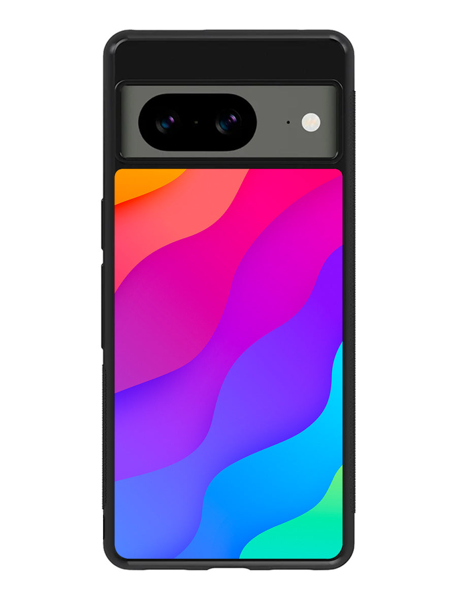 Rainbow Wave Google Pixel 8 Case QC8574