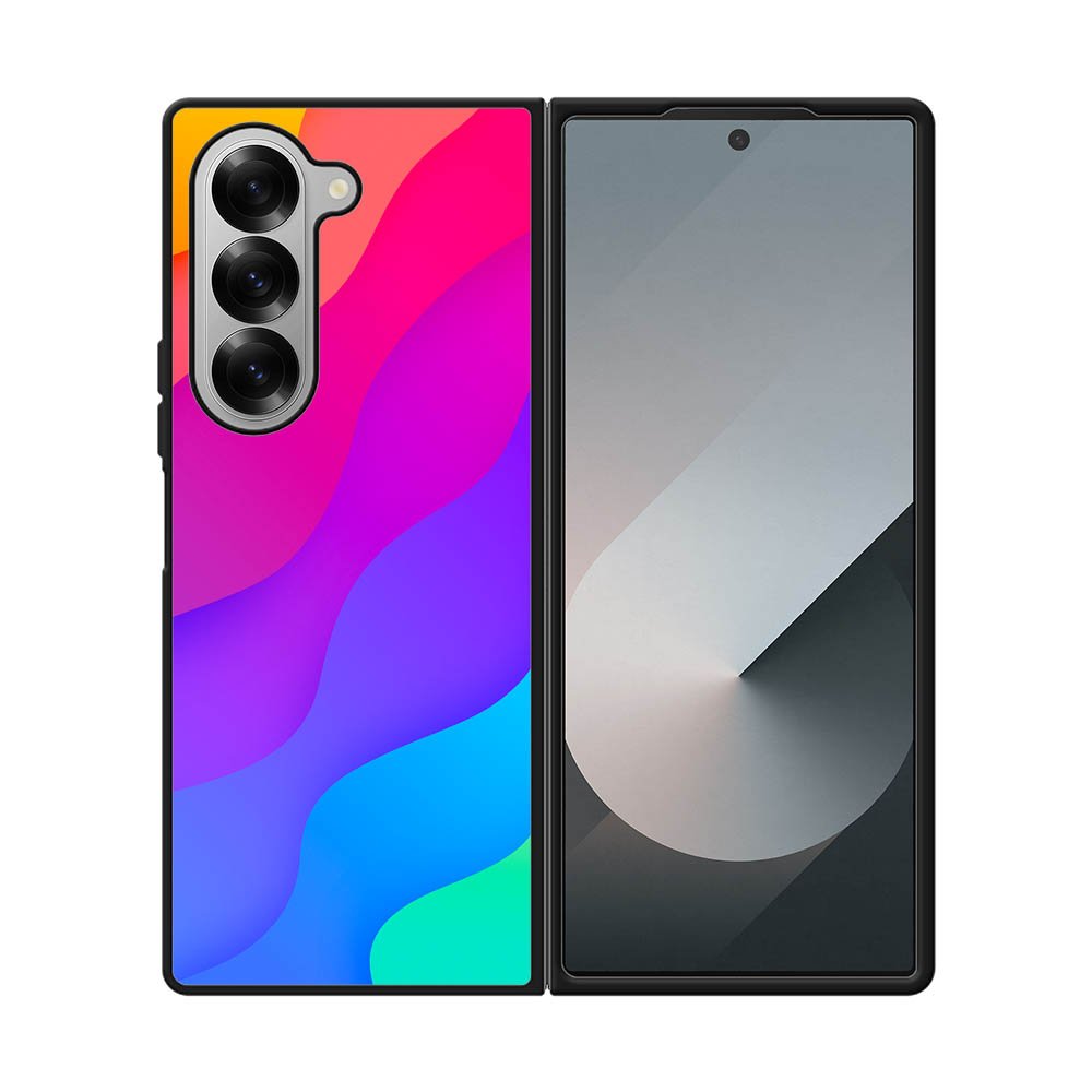 Rainbow Wave Samsung Galaxy Z Fold 7 5G Case OV8574