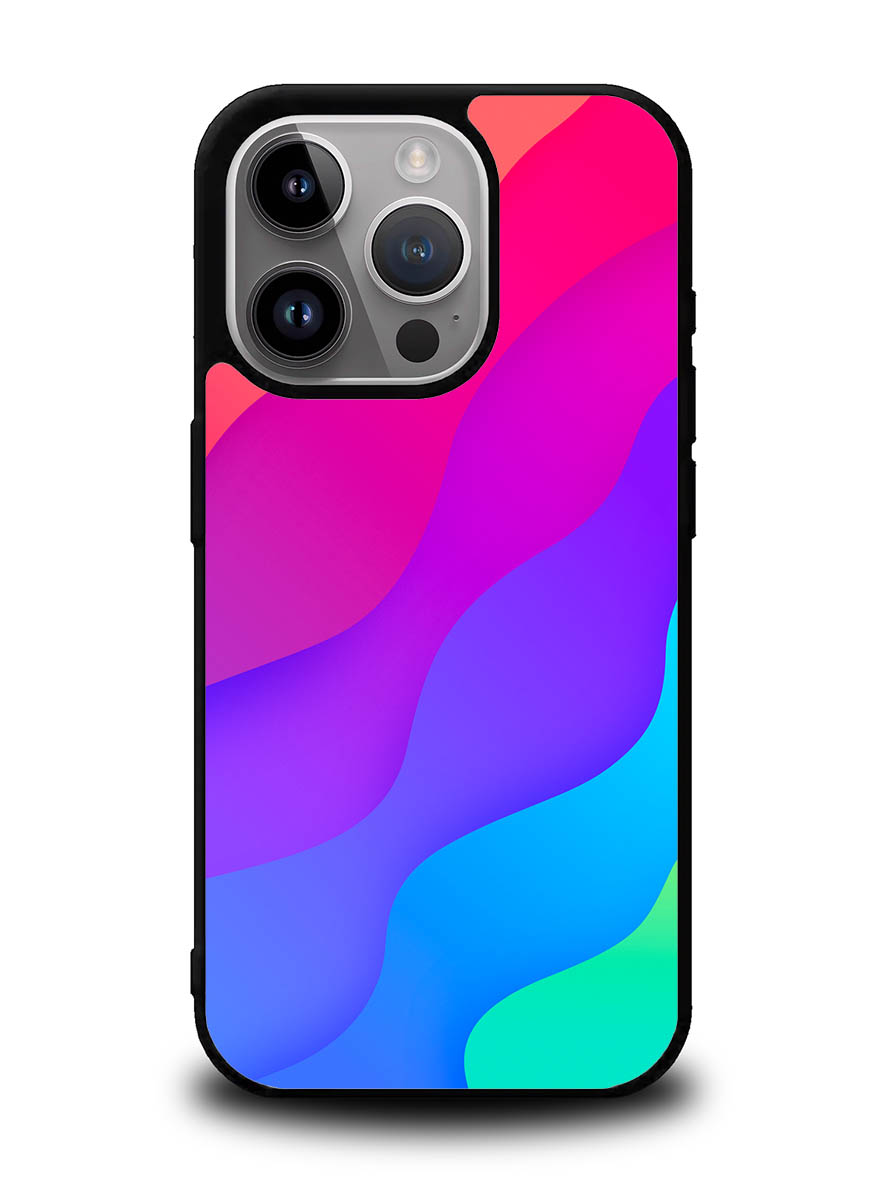 Rainbow Wave iPhone 16 Pro Max Case OV8574