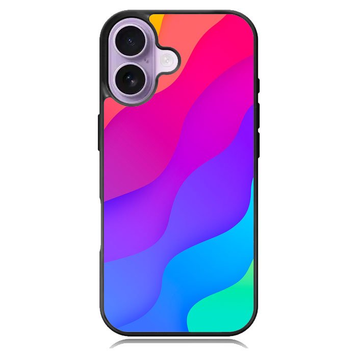 Rainbow Wave iPhone 17 Case OV8574