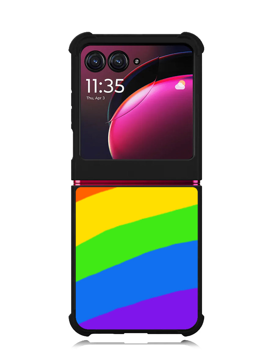 Rainbow Round Motorola Moto Razr Plus 2023 , Moto Razr+ 2023 Case OV8575